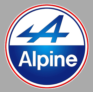 Sticker ALPINE : Couleur Course