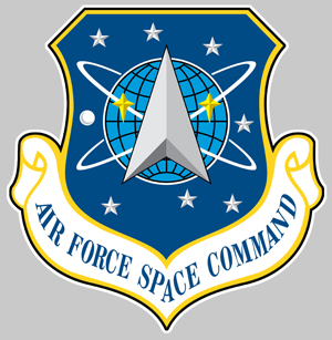 Sticker AIR FORCE SPACE COMMAND : Couleur Course