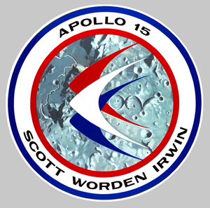 Sticker APOLLO XV 15 NASA : Couleur Course