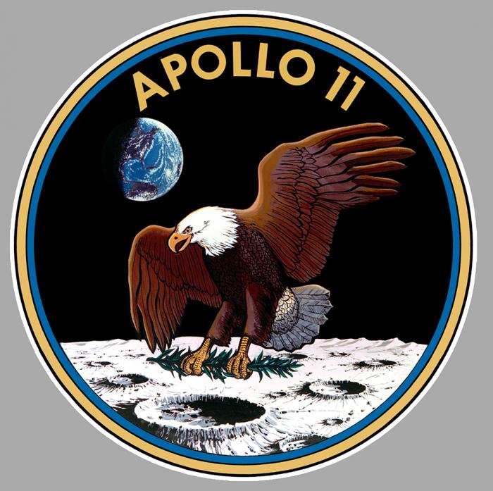 Sticker APOLLO XI 11 NASA : Couleur Course