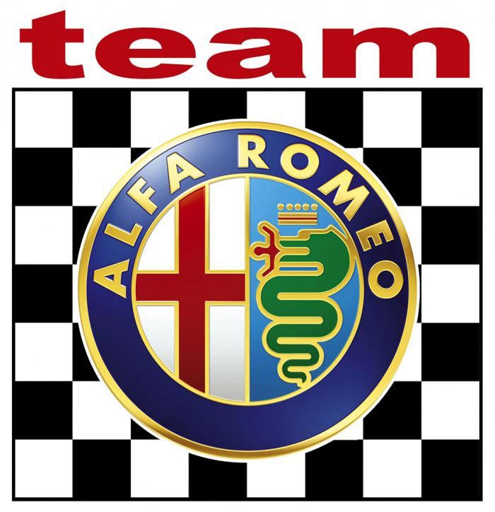 Sticker ALFA ROMEO TEAM : Couleur Course