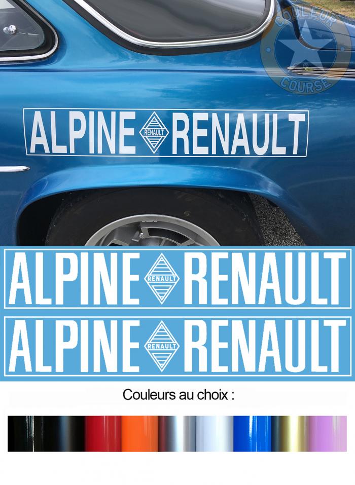 Sticker 2 X ALPINE RENAULT A110 : Couleur Course