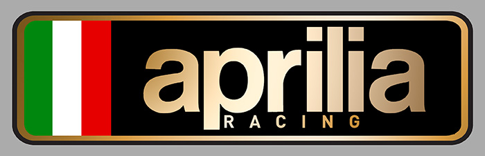 Sticker APRILIA RACING : Couleur Course