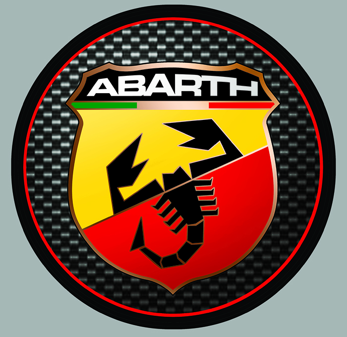 Sticker ABARTH  : Couleur Course