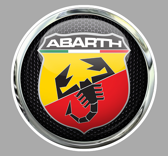 Sticker ABARTH  : Couleur Course