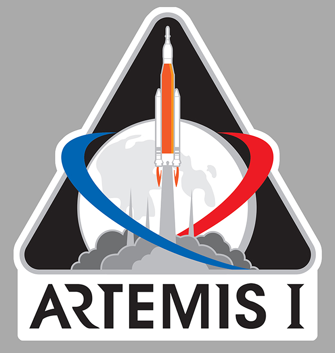 Sticker ARTEMIS 1 NASA : Couleur Course