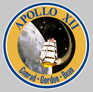 Sticker APOLLO XII 12 NASA : Couleur Course