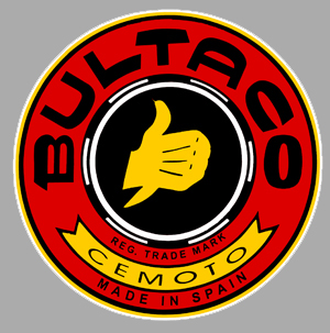 Sticker BULTACO : Couleur Course