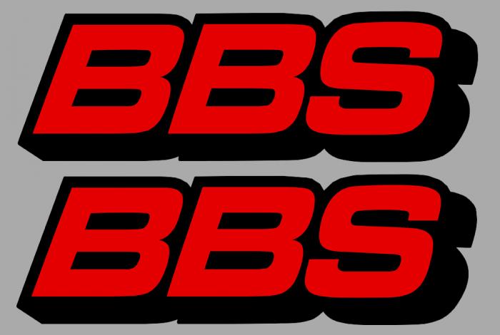 Sticker 2 X BBS : Couleur Course