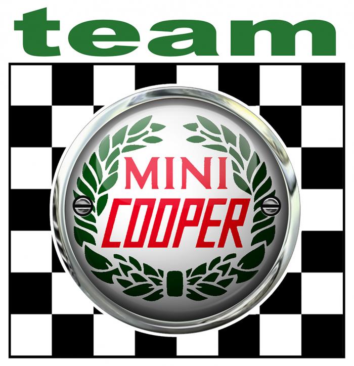 Sticker MINI COOPER TEAM : Couleur Course