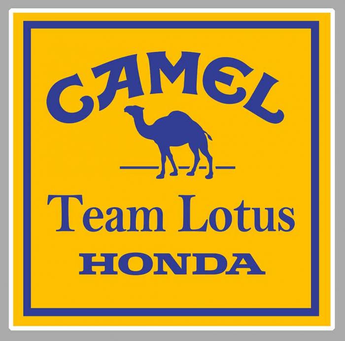 Sticker CAMEL LOTUS HONDA FORMULA 1 : Couleur Course