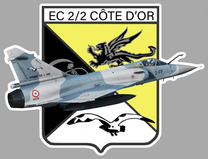 Sticker EC 2/2 COTE D'OR MIRAGE 2000 : Couleur Course