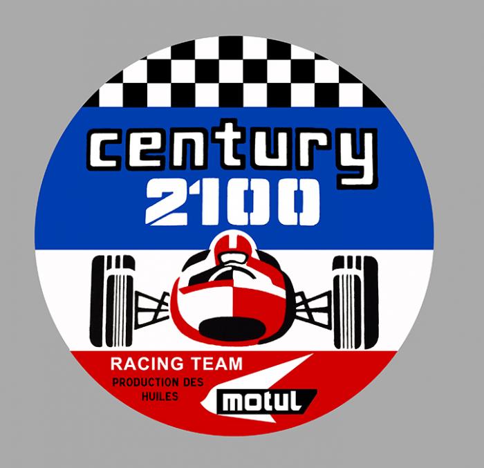 Sticker MOTUL CENTURY HUILE OIL : Couleur Course