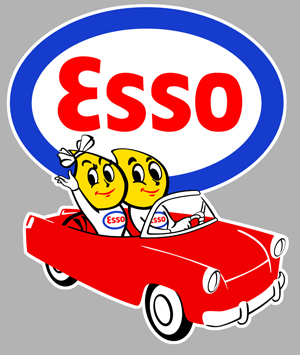 Sticker ESSO EA015 : Couleur Course
