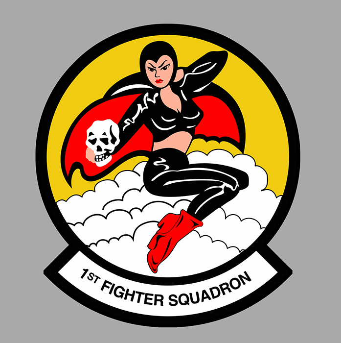 Sticker 1st FIGHTER SQUADRON : Couleur Course