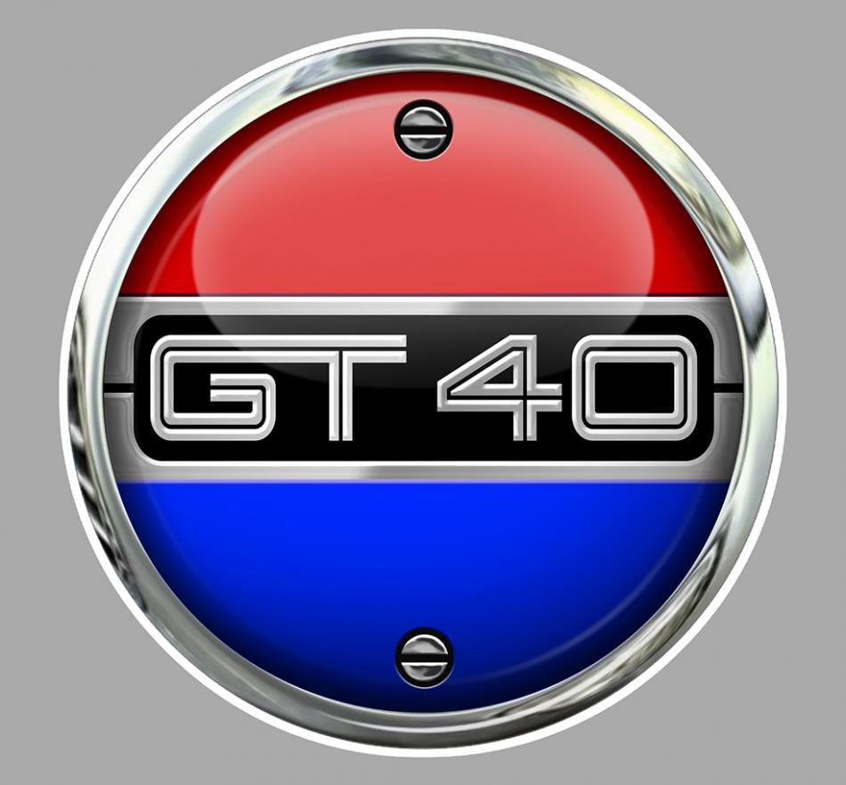 Sticker GT40 FORD GA083 : Couleur Course