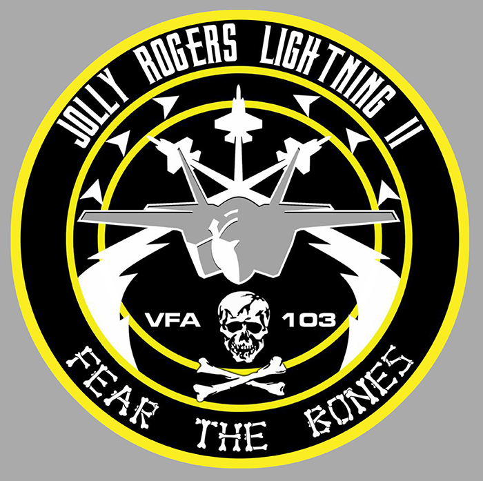 Sticker JOLLY ROGERS 103 LIGHTNING 2 : Couleur Course