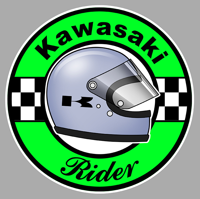Sticker KAWASAKI RIDER : Couleur Course