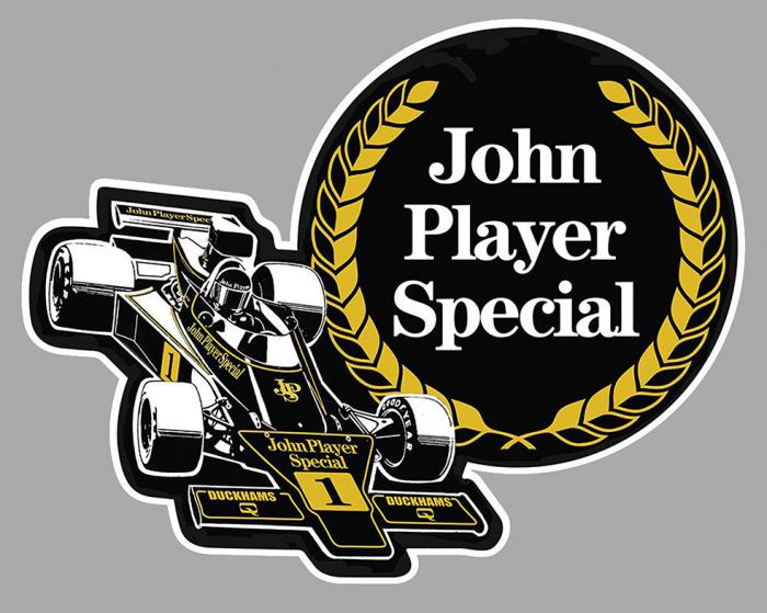 Sticker JOHN PLAYER SPECIAL LOTUS JPS : Couleur Course