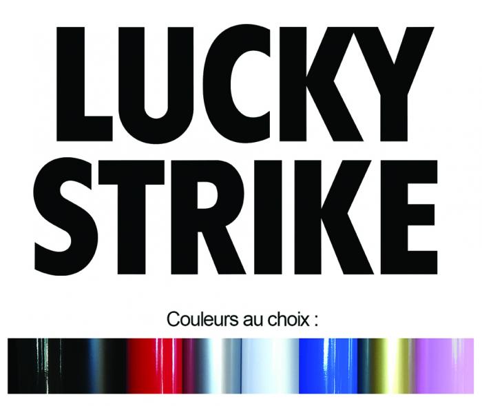 Sticker LUCKY STRIKE : Couleur Course