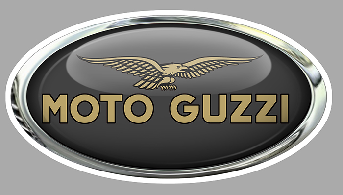 Sticker MOTO GUZZI NOIR : Couleur Course