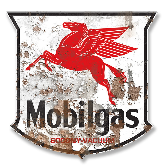 Sticker MOBIL GAS : Couleur Course