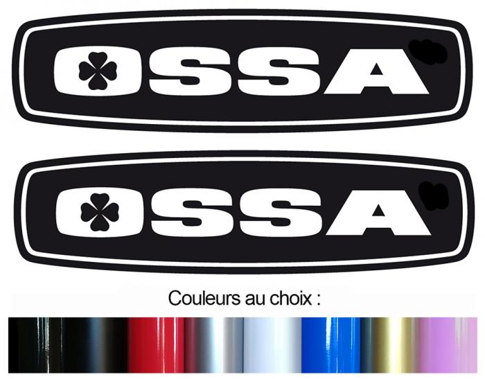 Sticker 2 X OSSA : Couleur Course