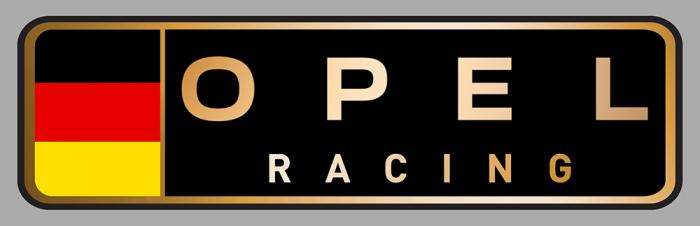 Sticker OPEL RACING : Couleur Course