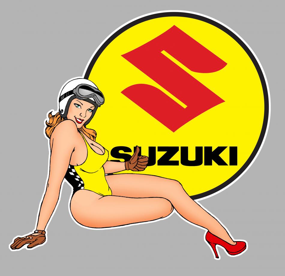Sticker PINUP SUZUKI PA292 : Couleur Course