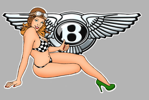 Sticker PINUP BENTLEY PA308 : Couleur Course