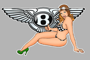 Sticker PINUP BENTLEY PA309 : Couleur Course