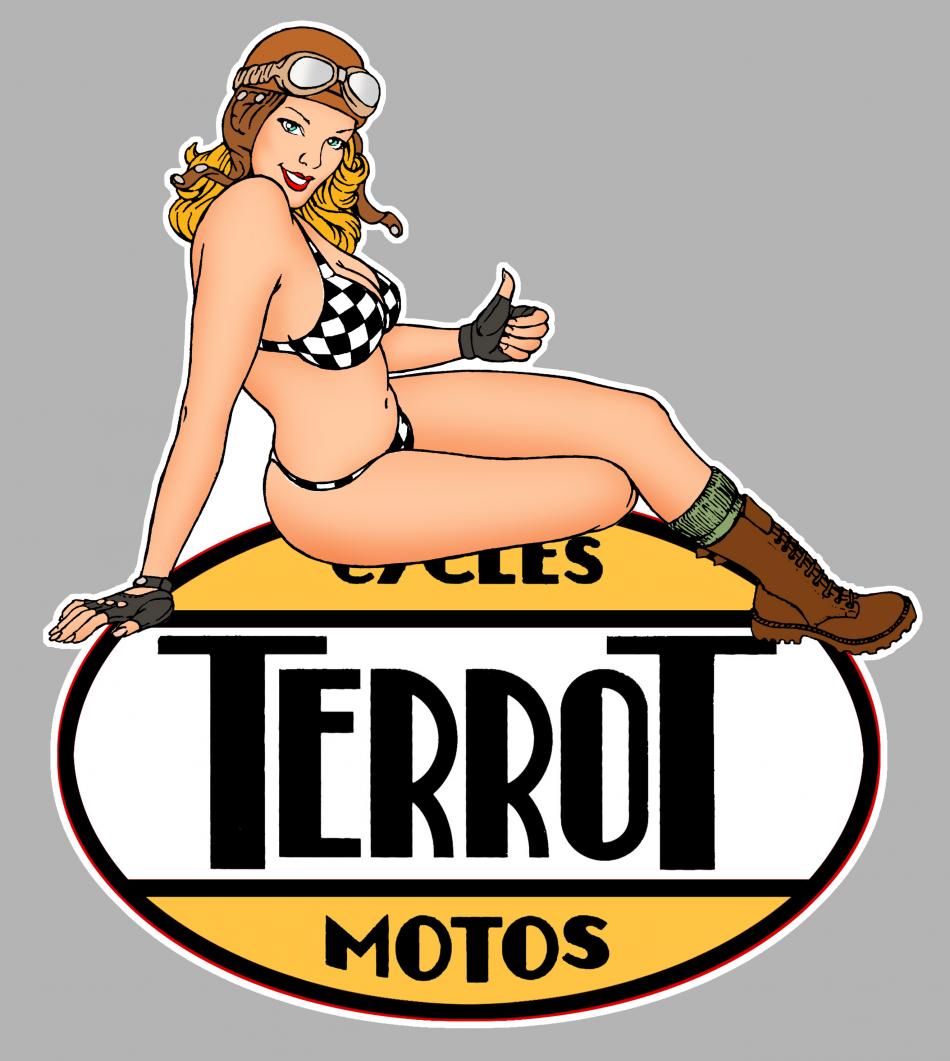 Sticker PINUP TERROT PA334 : Couleur Course