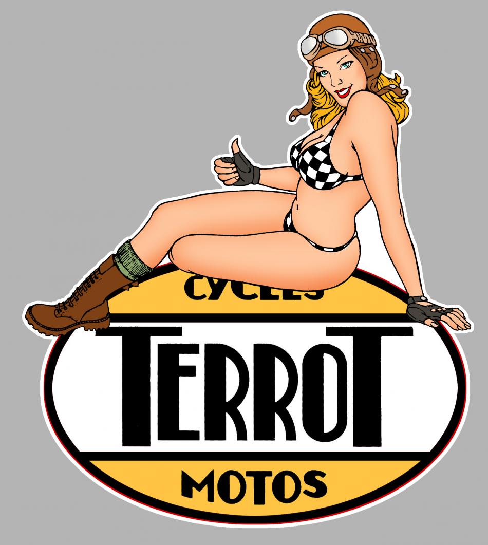 Sticker PINUP TERROT PA335 : Couleur Course