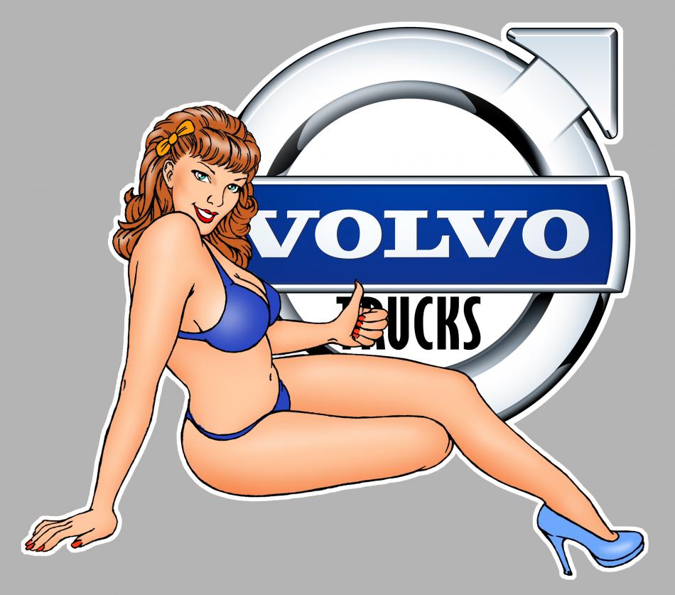 Sticker PINUP VOLVO PA338 : Couleur Course