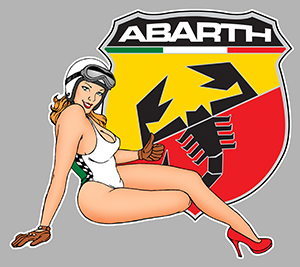 Sticker PINUP ABARTH PB440 : Couleur Course