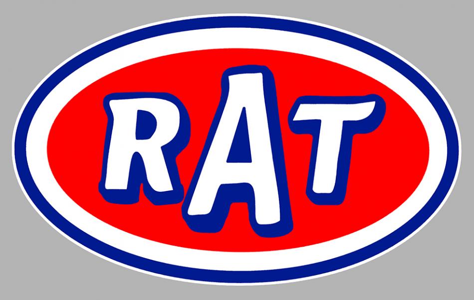 Sticker RAT STP HOT ROD  : Couleur Course