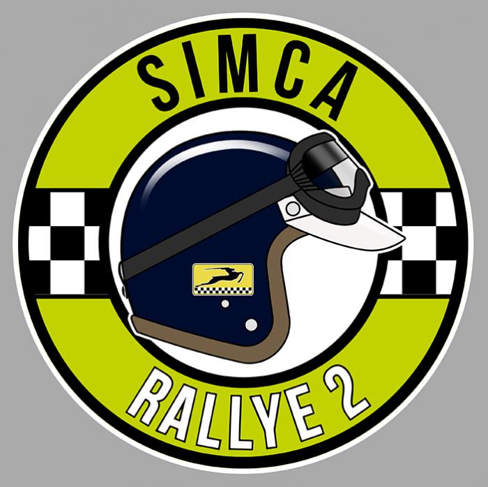 Sticker SIMCA RALLYE 2 : Couleur Course