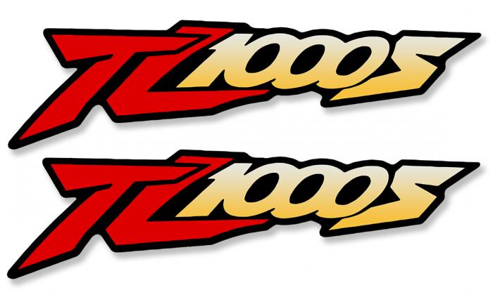 Sticker 2 X SUZUKI TL1000S : Couleur Course