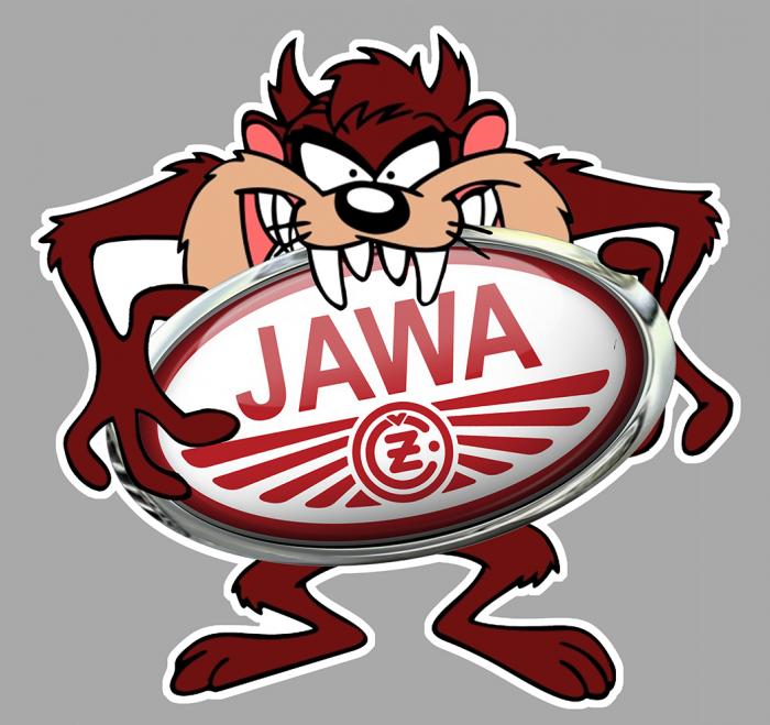 Sticker TAZ JAWA : Couleur Course