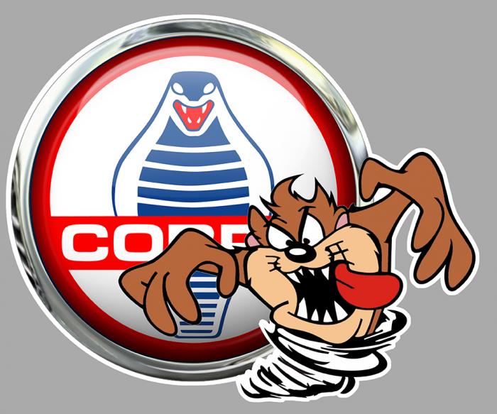 Sticker TAZ AC COBRA SHELBY FORD : Couleur Course