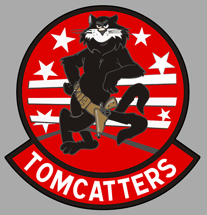 Sticker F14 TOMCAT TOMCATTERS : Couleur Course