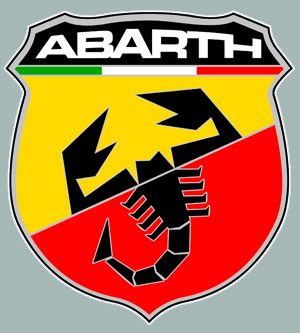 Sticker ABARTH  : Couleur Course