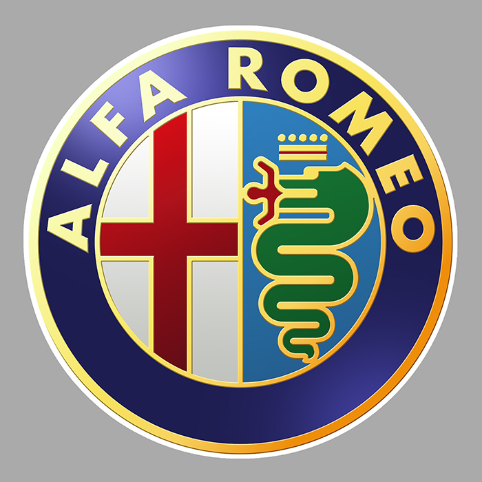 Sticker ALFA ROMEO : Couleur Course