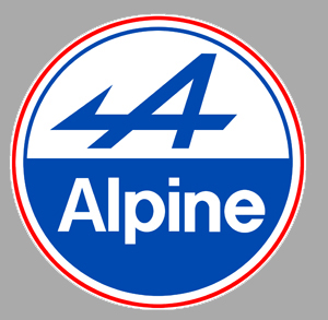 Sticker ALPINE AA012 : Couleur Course