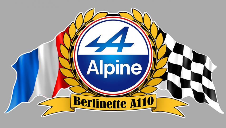 Sticker ALPINE LAURIERS AA048 : Couleur Course