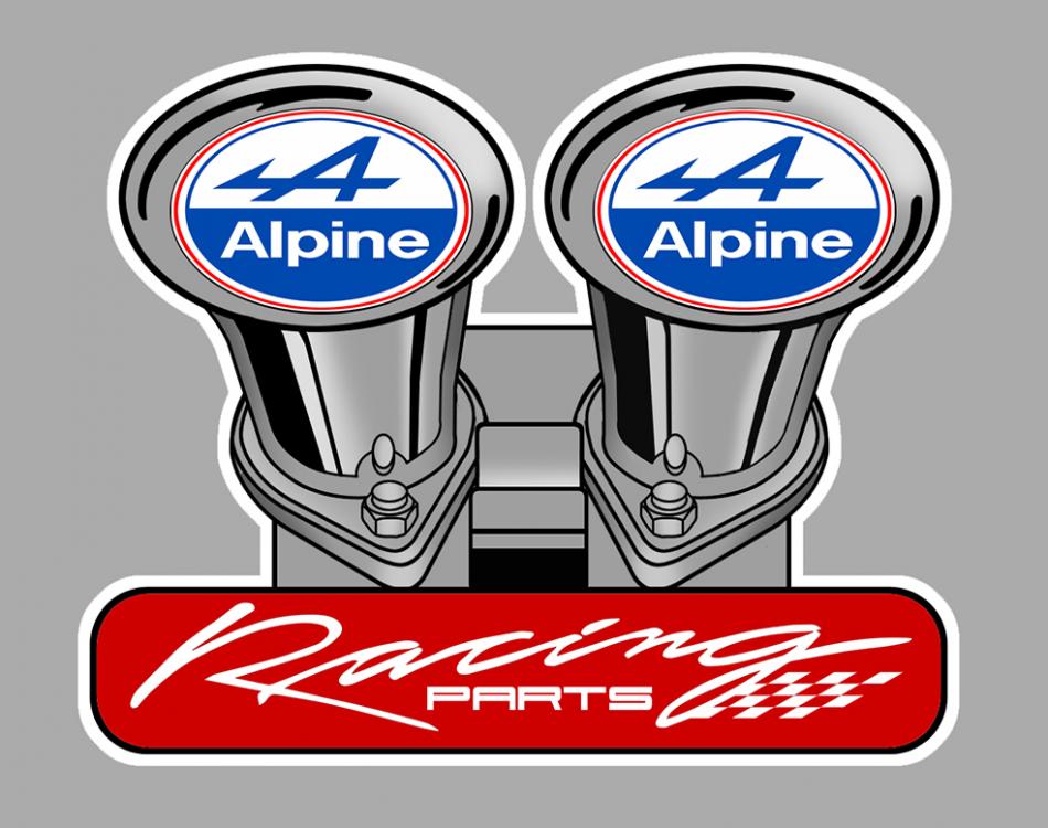 Sticker ALPINE RACING PARTS : Couleur Course