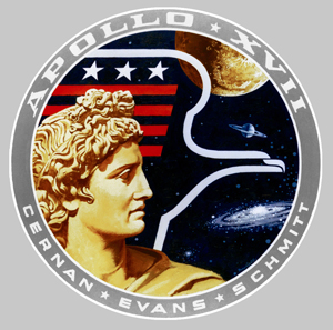 Sticker APOLLO XVII 17 NASA : Couleur Course