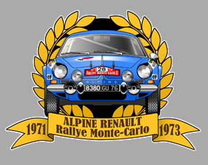 Sticker ALPINE A110 AA088 : Couleur Course