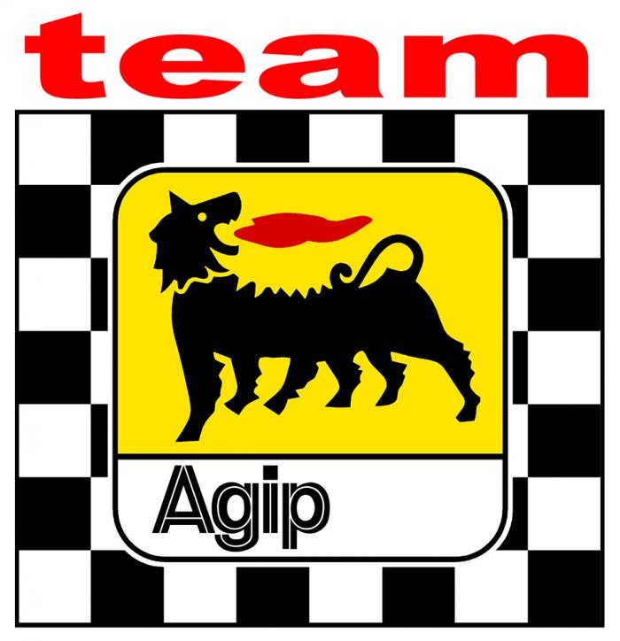 Sticker AGIP TEAM : Couleur Course