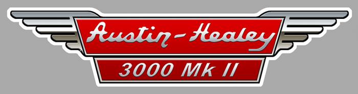 Sticker AUSTIN HEALEY : Couleur Course